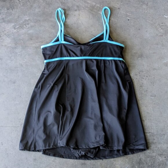 Swimsuits For All Black One Piece Lingerie Strap Swimdress size 16 - Picture 9 of 9